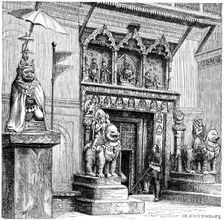 Hanuman Gate of the Royal Palace, Kathmandu, Nepal, 1895.Artist: C Goutzwiller