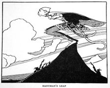 Hanuman's Leap 1925. Creator: Unknown
