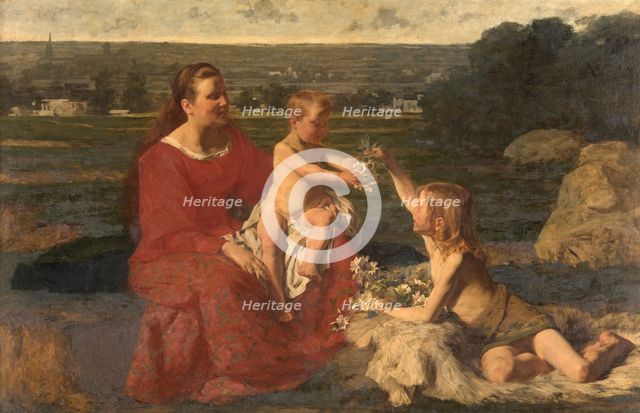 Happiness, 1888. Creator: Gustave Vanaise.