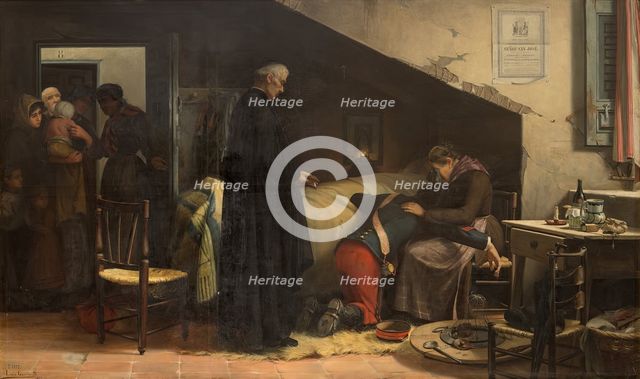 Happiness is always incomplete!, 1892. Creator: Luis García Sampedro.