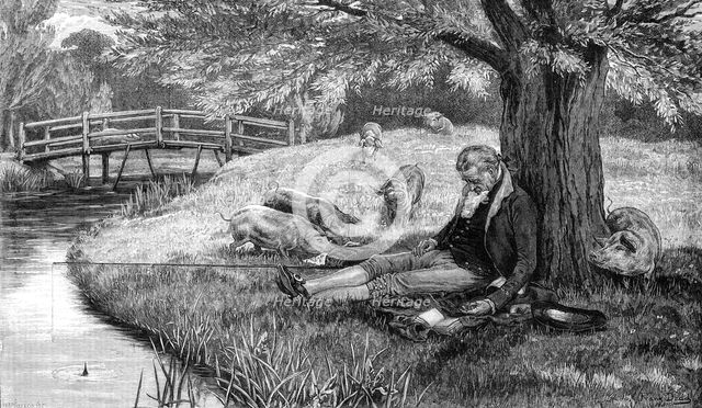 "Happy be thy Dreams!" by F. Dadd, 1881. Creator: W. I. Mosses.