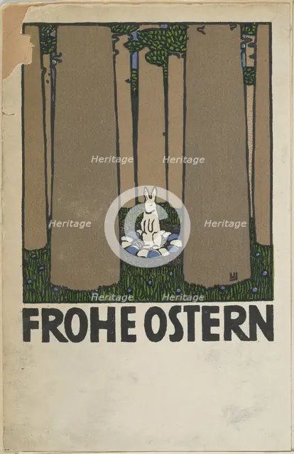 Happy Easter (Frohe Ostern), 1908. Creator: Urban Janke.