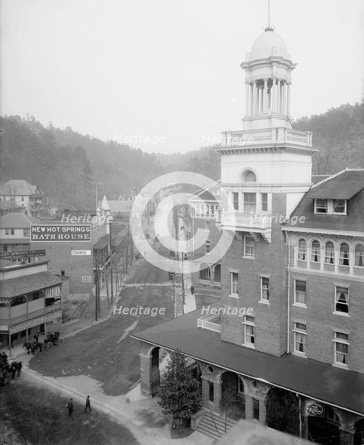 Happy Hollow from Central Avenue, Hot Springs, Ark., c1906. Creator: Unknown.