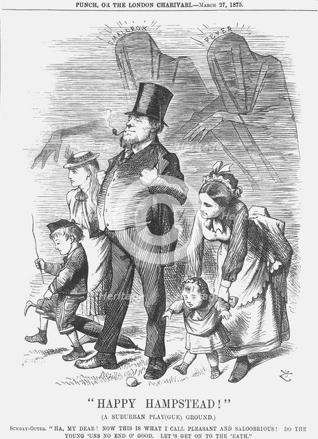 "Happy Hampstead!", 1875. Creator: Joseph Swain.