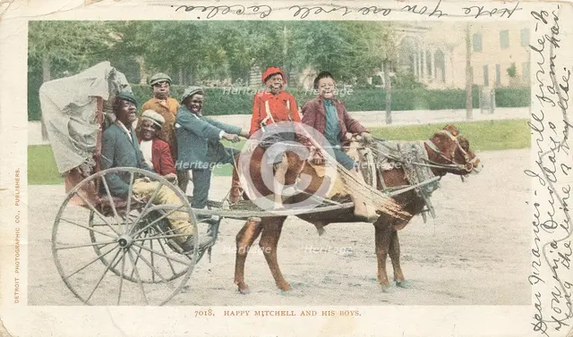 Happy Mitchell and his Boys, 1903 - 1904. Creator: Detroit Publishing Company.