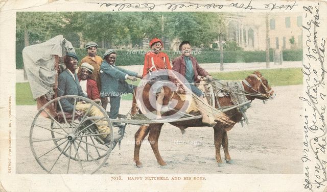 Happy Mitchell and his Boys, 1903 - 1904. Creator: Detroit Publishing Company.