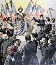 Happy New Year France!, 1891. Creator: Henri Meyer