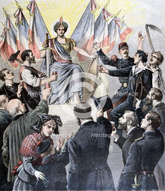 Happy New Year France!, 1891. Creator: Henri Meyer.