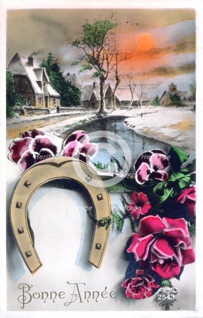 'Happy New Year', French Postcard, c1900. Artist: Unknown