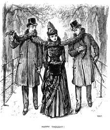 Happy Thought! 1887 (1891). Artist: George du Maurier