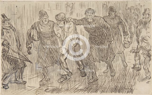 Happy Thought (for Punch, December 16, 1876), 1876. Creator: Charles Samuel Keene.