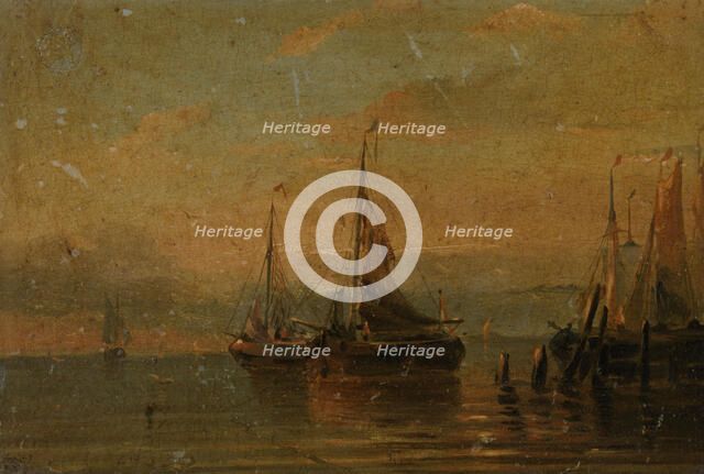 Harbour view, 1825-1874.  Creator: Anon.