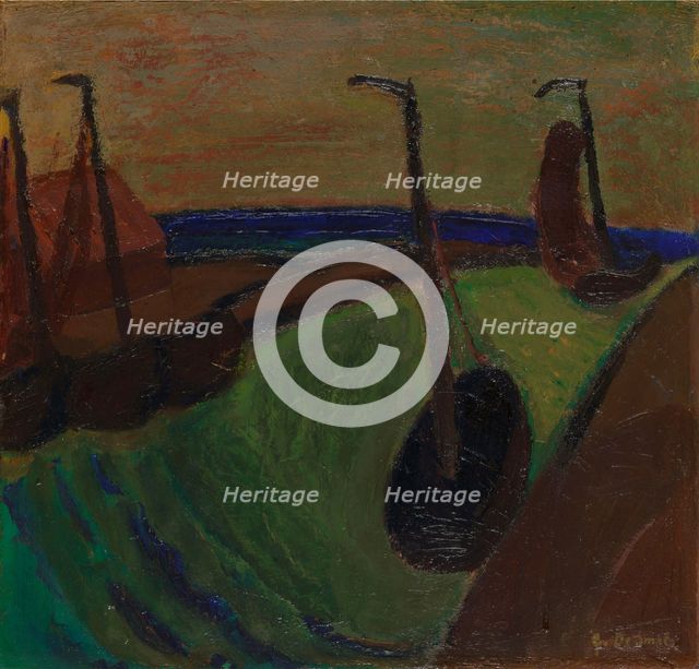 Harbour View, 1916. Creator: Gustave De Smet.