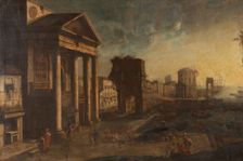 Harbour with Capriccio. Creator: Alessandro Salucci