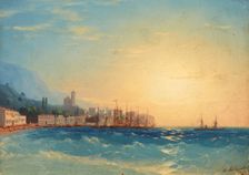 Harbour with Ships, 1858. Creator: Ivan Aivazovsky