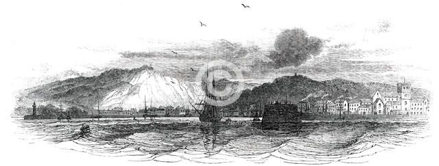 Harbour and Town of Cherbourg, 1850. Creator: Unknown.