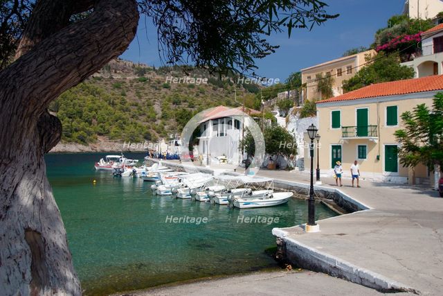 Harbour, Assos, Kefalonia, Greece. Creator: Peter Thompson.