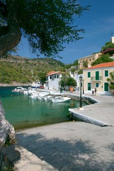 Harbour, Assos, Kefalonia, Greece. Creator: Peter Thompson