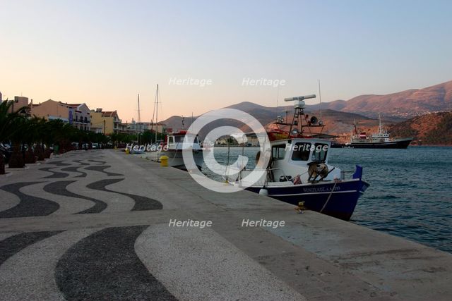 Harbour, Argostoli, Kefalonia, Greece. Creator: Peter Thompson.