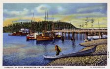 Harbour at La Push, Olympic Peninsula, Washington, USA, 1940