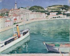 Harbour at Menton 1905