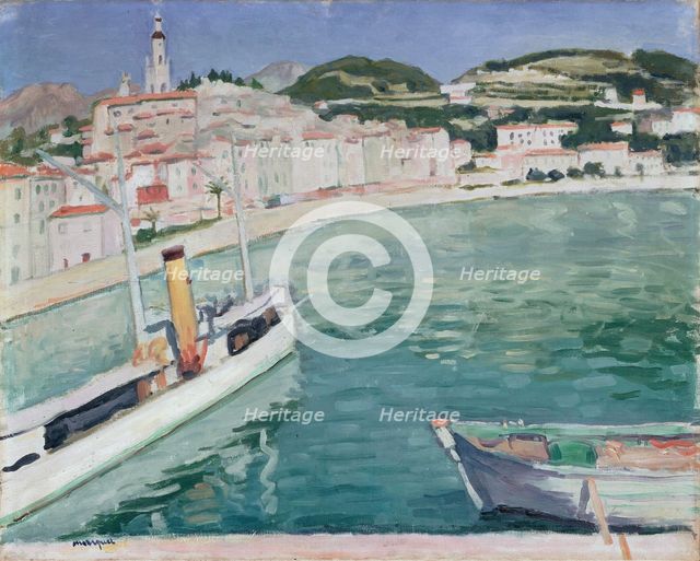 Harbour at Menton', 1905.