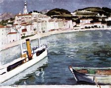 Harbour at Menton , 1905. Artist: Albert Marquet
