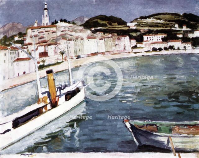 'Harbour at Menton' , 1905. Artist: Albert Marquet