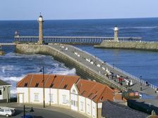 Harbour entrance, Whitby, North Yorkshire, 2010. Artist: Mike Kipling