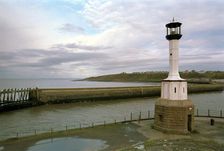 Harbour light, Maryport, Cumbria, 1999. Artist: P Williams