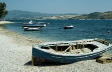 Harbour, Ligia, Levkas, Greece
