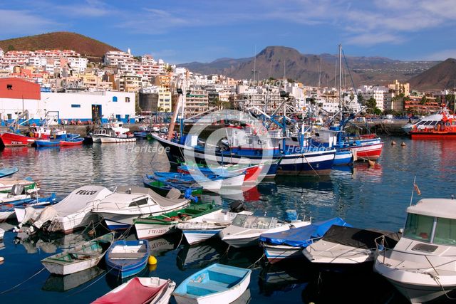 Harbour, Los Cristianos, Tenerife, Canary Islands, 2007. Creator: Peter Thompson.
