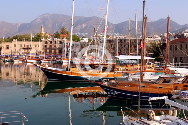 Harbour of Kyrenia (Girne), North Cyprus. Creator: Peter Thompson.