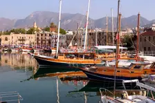 Harbour of Kyrenia (Girne), North Cyprus. Creator: Peter Thompson