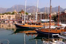 Harbour of Kyrenia (Girne), North Cyprus. Creator: Peter Thompson
