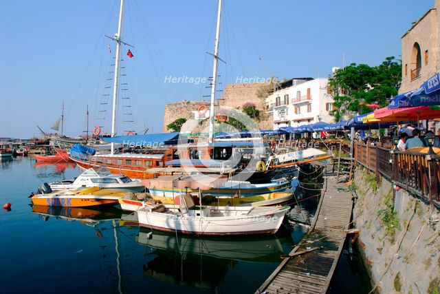 Harbour of Kyrenia (Girne), North Cyprus. Creator: Peter Thompson.