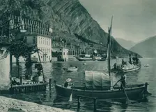 Harbour of Limone sul Garda, Italy, 1927. Artist: Eugen Poppel