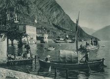 Harbour of Limone sul Garda, Italy, 1927. Artist: Eugen Poppel