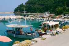 Harbour of Poros, Kefalonia, Greece. Creator: Peter Thompson
