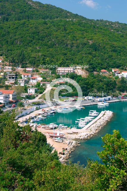 Harbour of Poros, Kefalonia, Greece. Creator: Peter Thompson.