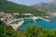 Harbour of Poros, Kefalonia, Greece. Creator: Peter Thompson