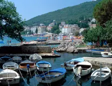 Harbour, Opatija, Croatia. Creator: Peter Thompson