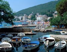 Harbour, Opatija, Croatia. Creator: Peter Thompson