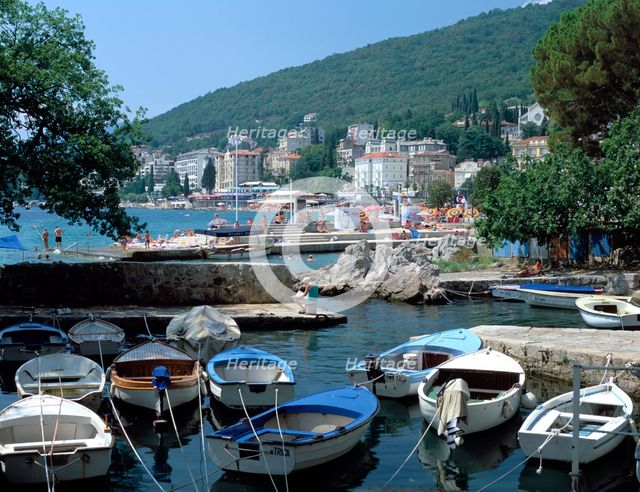 Harbour, Opatija, Croatia. Creator: Peter Thompson.