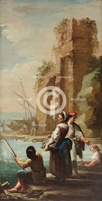 Harbour Scene, 1784. Creator: Mariano Salvador de Maella.