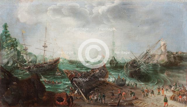 Harbour scene, c. 1615. Artist: Willaerts, Adam (1577-1664)