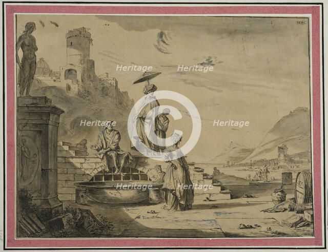 harbour scene. Creator: Unknown.