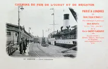 Harbour station, Dieppe, c1900