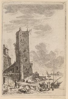 Harbor at Livorno, c. 1764. Creator: Franz Edmund Weirotter