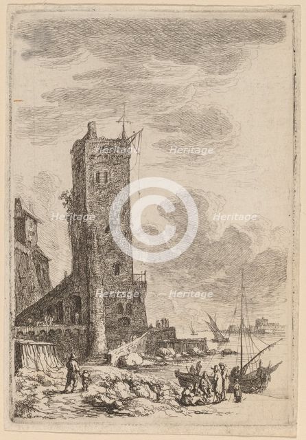 Harbor at Livorno, c. 1764. Creator: Franz Edmund Weirotter.